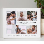 Gift For Best Father Ever Family Photo Collage Canvas Print<br><div class="desc">Show your amazing father just how wonderful and loved he is with our stylish "Best Father Ever" custom 5 photo collage canvas print. The design features "Best Father Ever" in stylish black typography design and customized with 5 of your own special family photos. Great gift for father's day, birthday, anniversary,...</div>