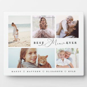 Gift For Best Mimi Ever Family Photo Collage Plaque