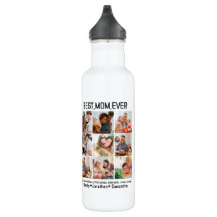Gift For Best Mum Ever Family Photo Collage 710 Ml Water Bottle