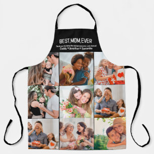 Gift For Best Mum Ever Family Photo Collage Apron