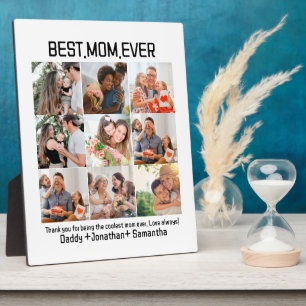Gift For Best Mum Ever Family Photo Collage Plaque