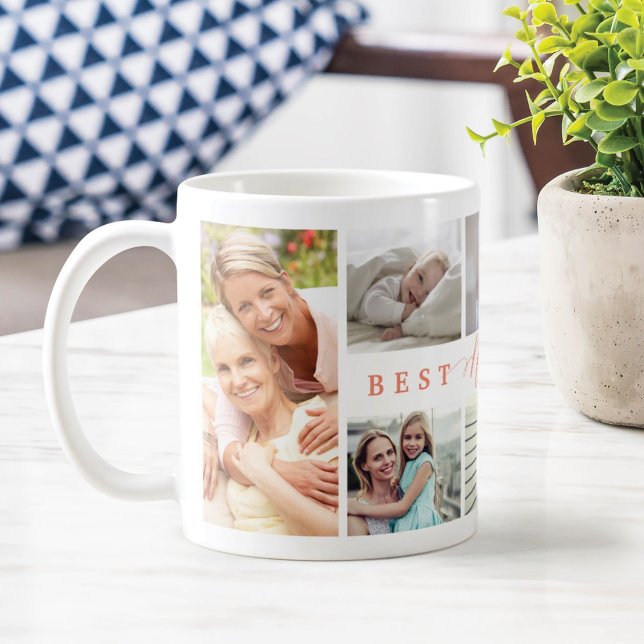 Gift For Best Nana Ever Family Photo Collage Coffee Mug (Creator Uploaded)