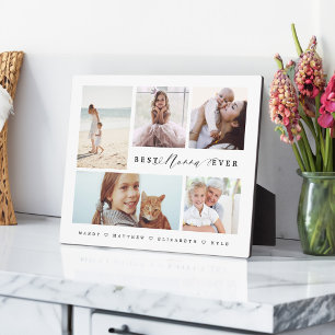 Gift For Best Nonna Ever Family Photo Collage Plaque