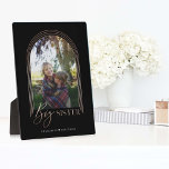 Gift for Big Sister Elegant Arch Photo Keepsake Pl Plaque<br><div class="desc">A special, memorable, and beautiful photo gift for your big sister. The design features a single photo layout in a modern arch design with faux rose gold concentric circle frame to display your own special sister photo. "Big Sister" is designed in a stylish and elegant faux rose gold typography. Customise...</div>