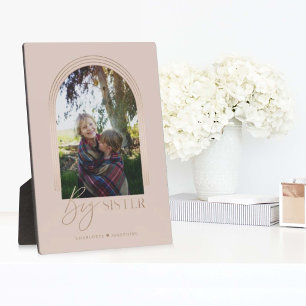 Gift for Big Sister Elegant Arch Photo Keepsake Pl Plaque