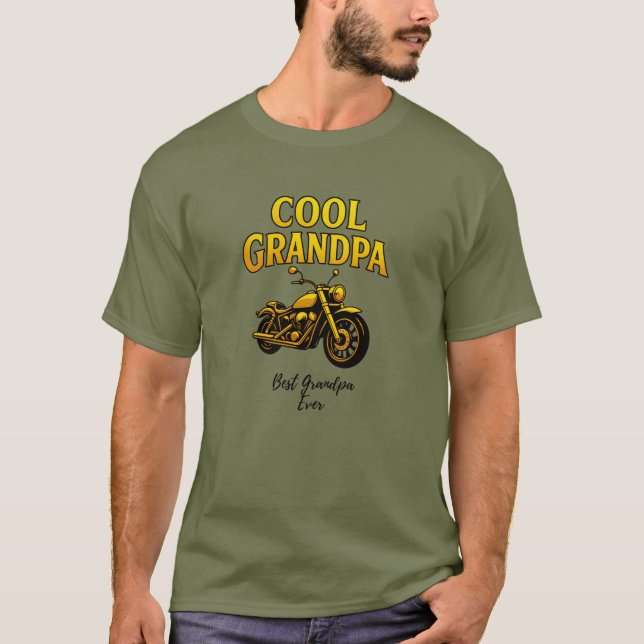 Gift for Biker Granddad T-Shirt (Front)