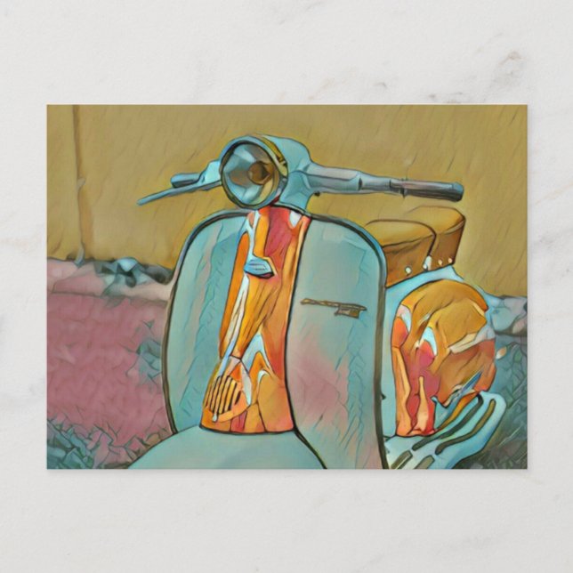 Gift for biker postcard (Front)