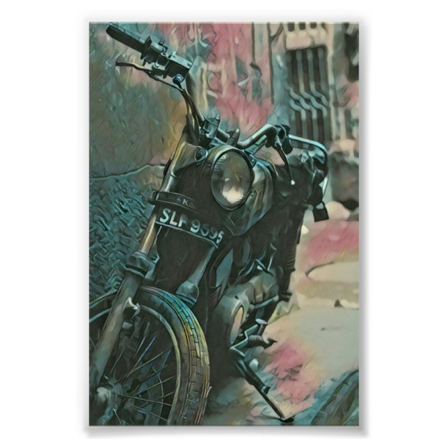 Gift for bikers photo print (Front)