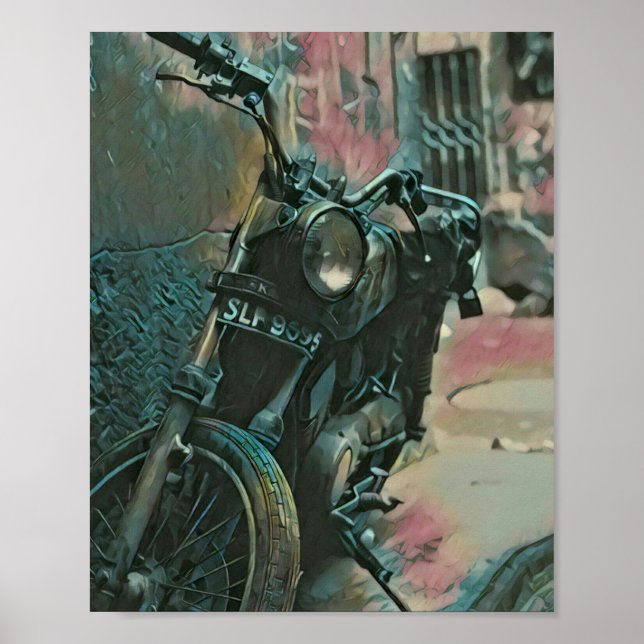Gift for bikers poster (Front)