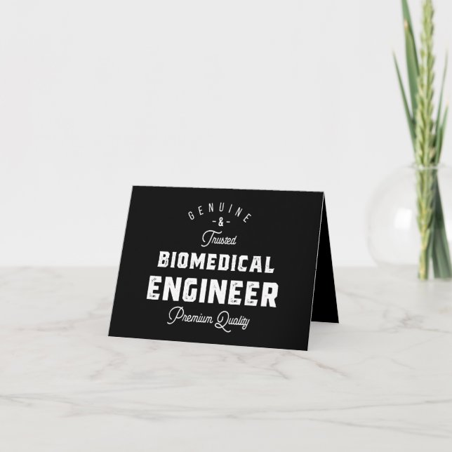 Gift for Biomedical Engineer Note Card (Front)