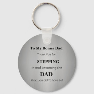 Gift For Bonus Dad - Father's Day Gift  Key Ring