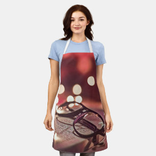 Gift for book lovers apron