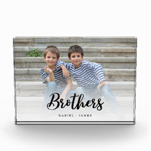 Gift For Brothers Photo Keepsake Block