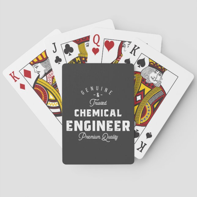 Gift for Chemical Engineer Playing Cards (Back)