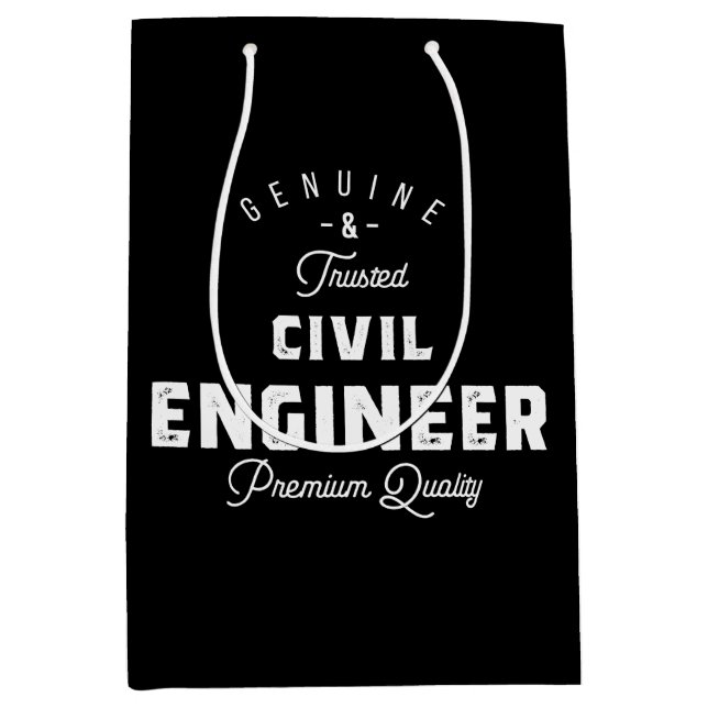 Gift for Civil Engineer Medium Gift Bag (Front)