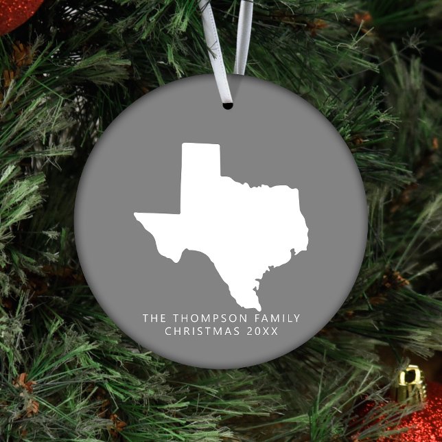 Gift For Couples Friends Clients Texas Christmas Ceramic Tree Decoration (Creator Uploaded)