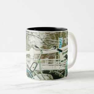 Gift for cycling lover Two-Tone coffee mug