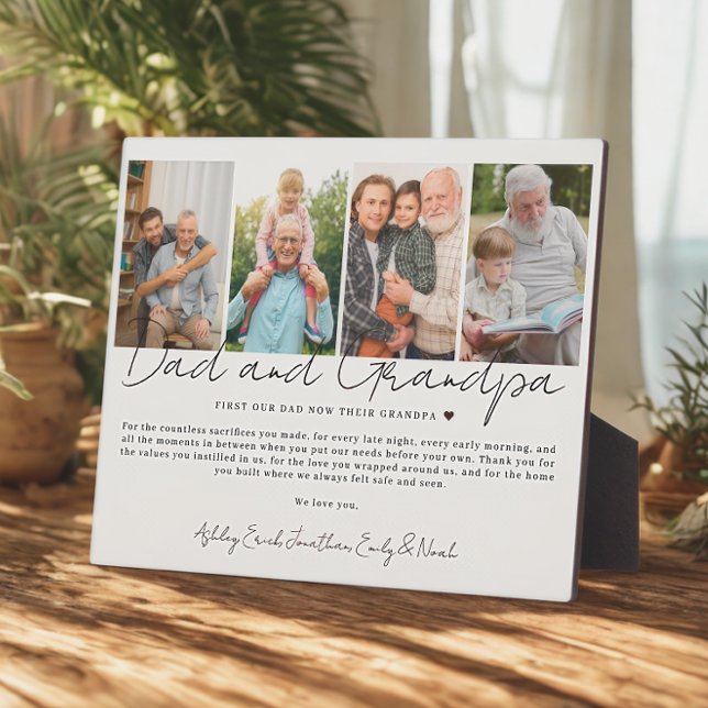 Gift for Dad And Grandpa from Kids and Grandkids Plaque (Creator Uploaded)