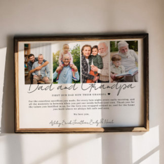 Gift for Dad And Grandpa from Kids and Grandkids Poster