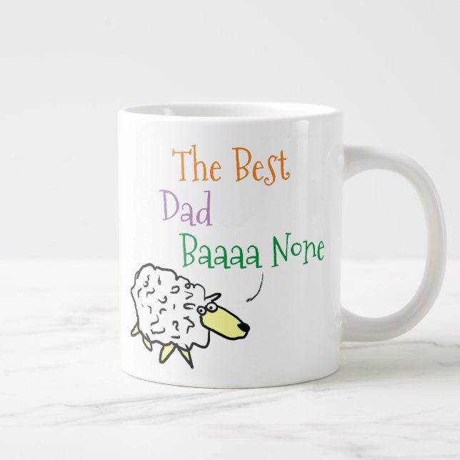 Gift for Dad - Best Dad Giant Coffee Mug (Right)