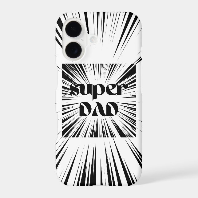 Gift for Dad, Birthday Gift Father, Super Dad  iPhone Case (Back)