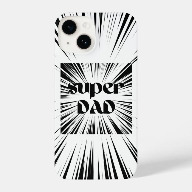 Gift for Dad, Birthday Gift Father, Super Dad  iPhone Case (Back)