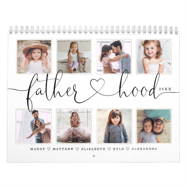 Gift for Dad | Fatherhood Family Memories Photo Calendar (Cover)