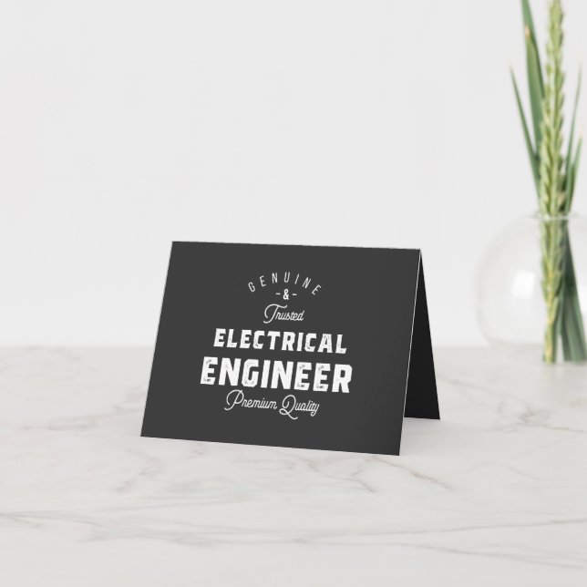 Gift for Electrical Engineer Card (Front)
