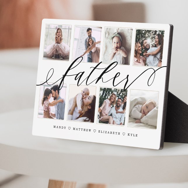 Gift for Father | Father's Day Photo Collage Plaque (Creator Uploaded)