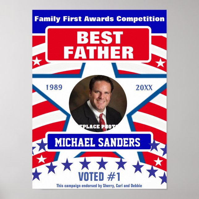 Gift for Fathers | Best Father Poster (Front)
