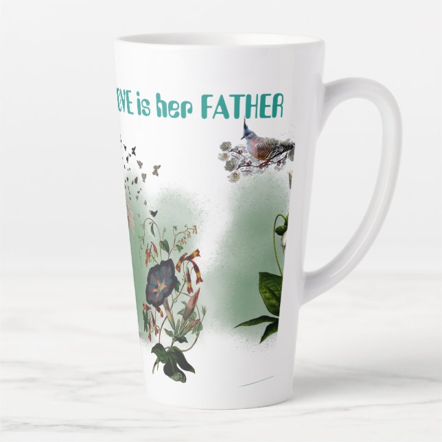 Gift for Father's Day from Daughter Latte Mug (Right)
