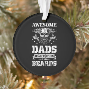 Gift For Fathers Day Inked Dad Tattoo Ornament