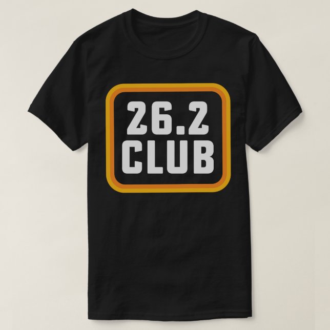 Gift for First Marathon Runner Running 262 Club Ma T-Shirt (Design Front)