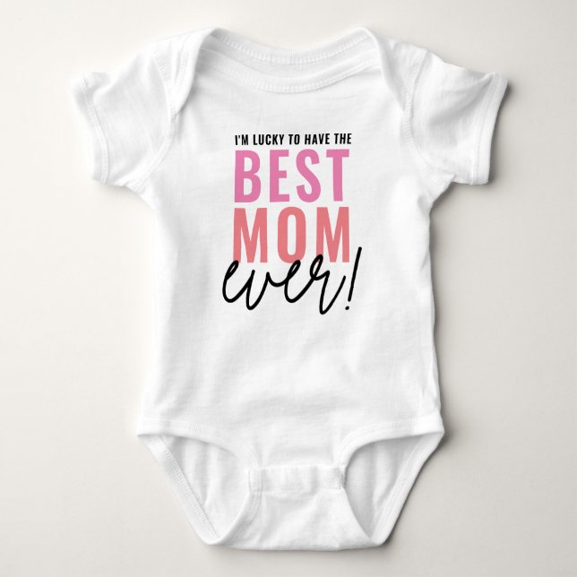 Gift For First Mother's Day New Mum Gift Baby Body Bodysuit (Front)