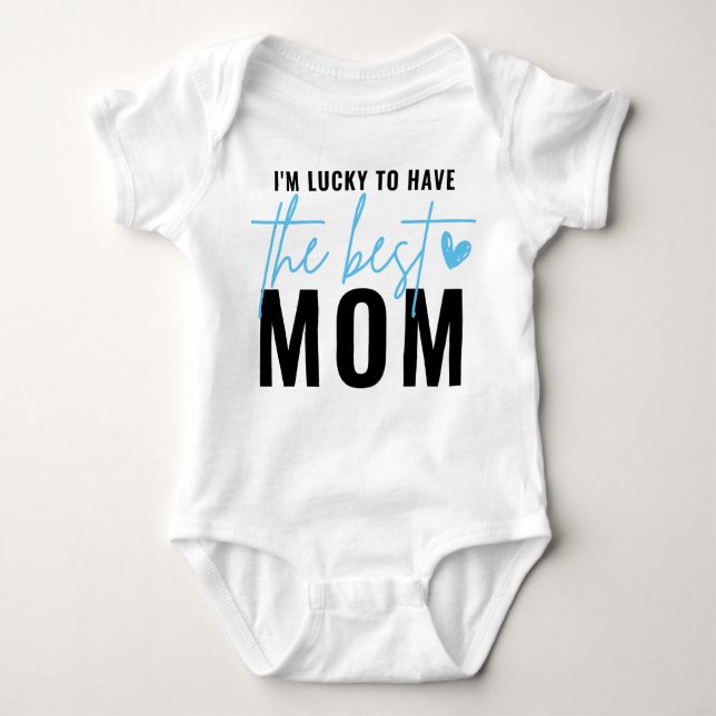 Gift For First Mother's Day New Mum Gift Baby Body Bodysuit (Front)