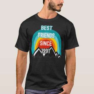 Gift For Friends, Best Friends Since 1991 Premium  T-Shirt