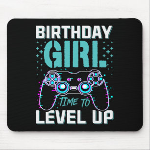 Gift For Girl Time To Level Up Cool Video Game Bda Mouse Pad