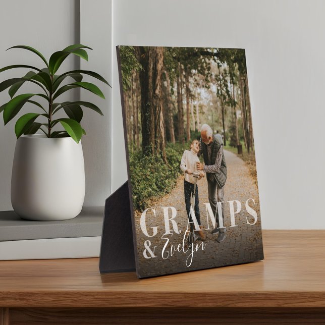 Gift for Gramps & Grandchild Photo Keepsake Plaque (Gift for Gramps & Grandchild Photo Keepsake Plaque)