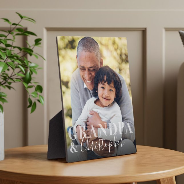 Gift for Grandpa & Grandchild Photo Keepsake Plaque (Gift for Grandpa & Grandchild Photo Keepsake Plaque)