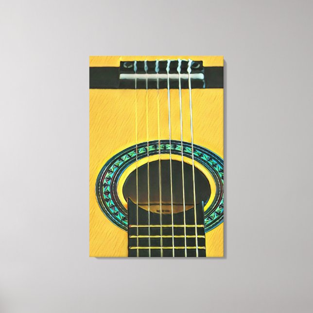 Gift for guitarist boyfriend canvas print (Front)