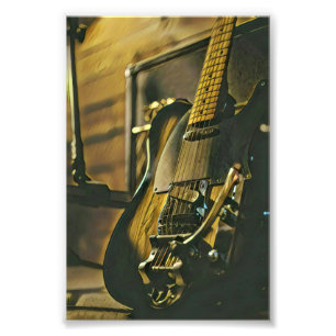 Gift for guitarist boyfriend photo print