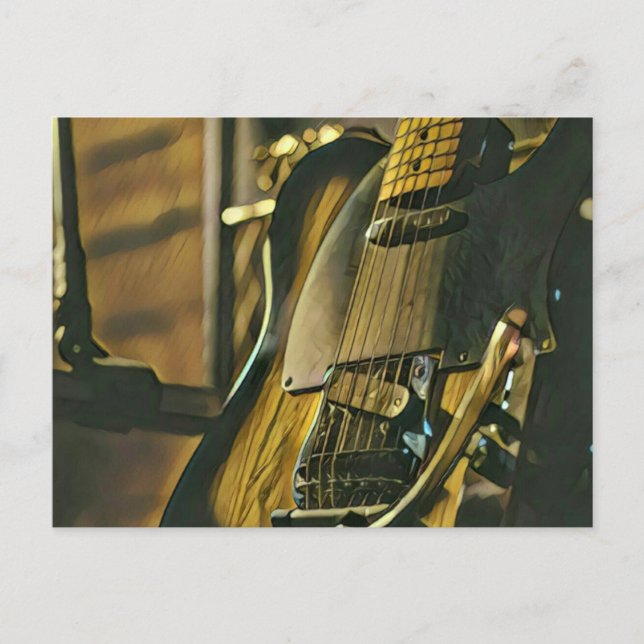 Gift for guitarist boyfriend postcard (Front)