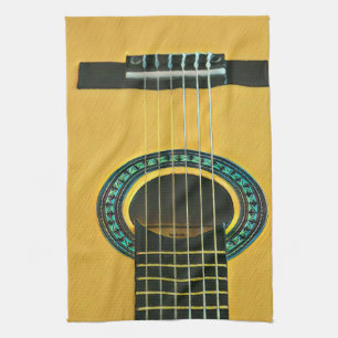 Gift for guitarist boyfriend tea towel