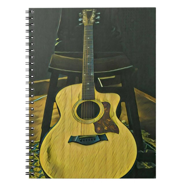 Gift for guitarist friend notebook (Front)