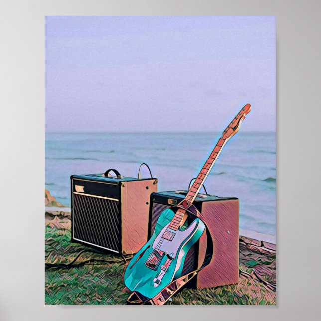 Gift for guitarist friend poster (Front)