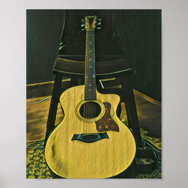 Gift for guitarist friend poster (Front)