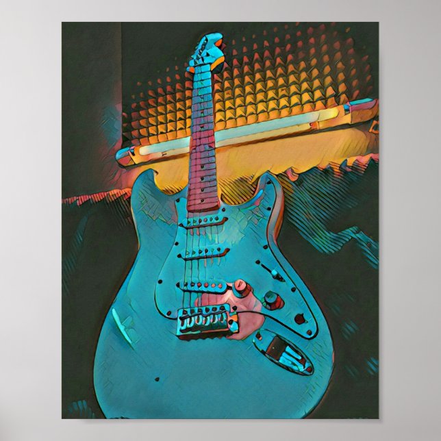 Gift for guitarist husband poster (Front)
