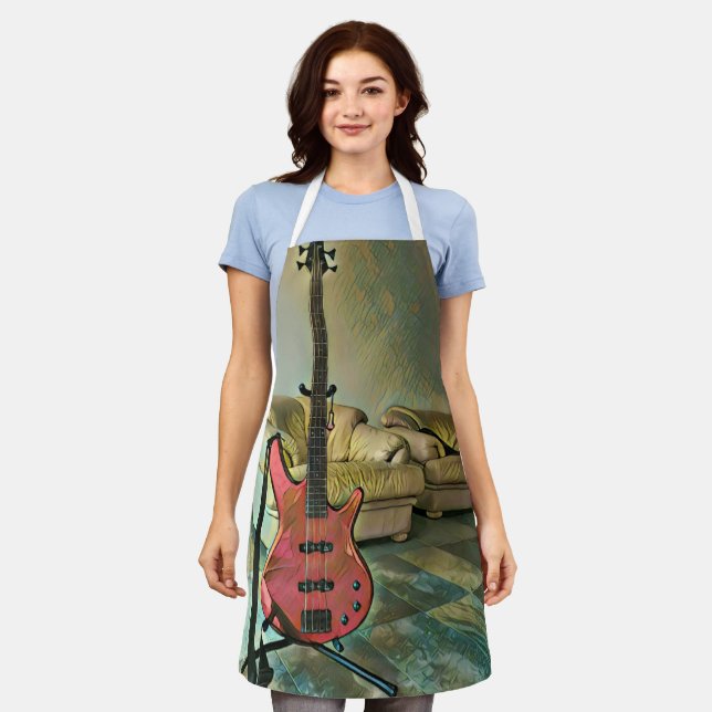 Gift for guitarists apron (Worn)