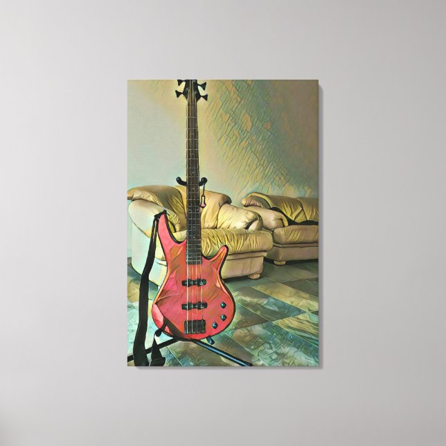Gift for guitarists canvas print (Front)