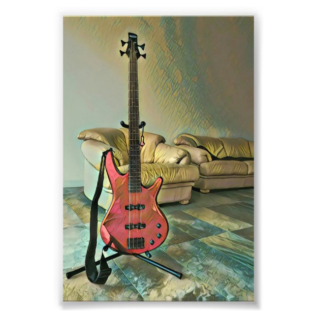 Gift for guitarists photo print (Front)